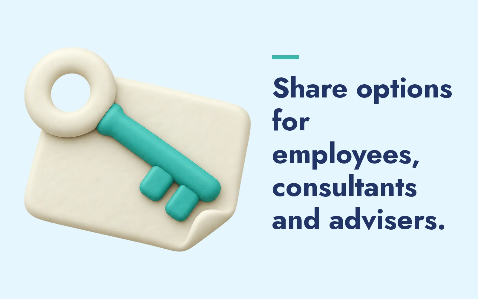 Share options for employees, consultants and advisers.